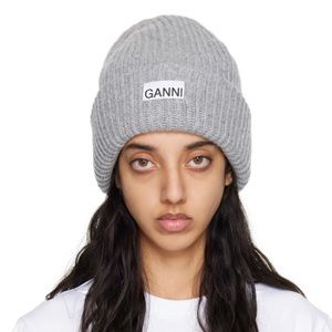 Ganni beanie light blue